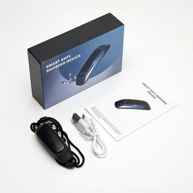 Portable Comfortable Sleep Well Snoring Stop Sleep Apnea Aid USB Electric Smart anti Snoring Device EMS Pulse Stop Snore